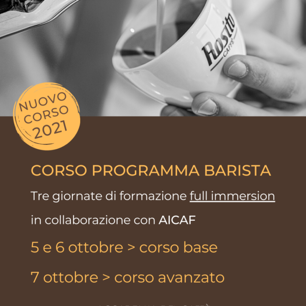 CORSO PROGRAMMA BARISTA