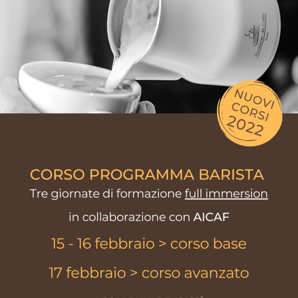 corso programma barista febbraio