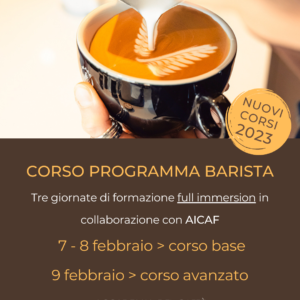 corso programma barista febbraio 2023